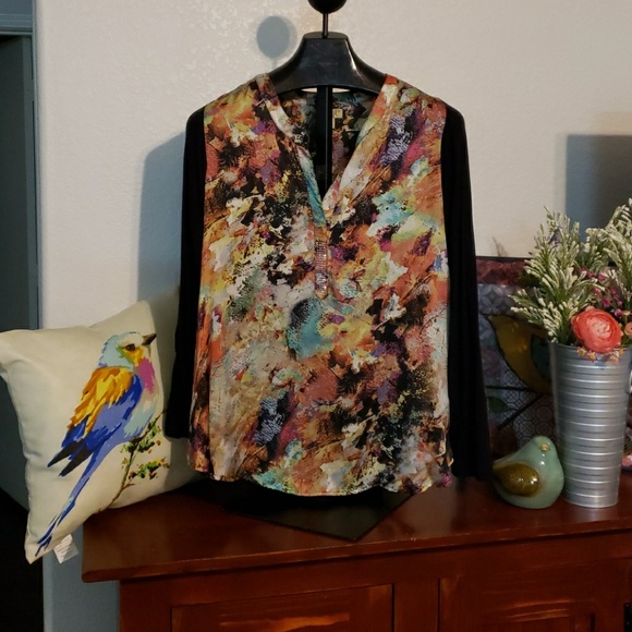 ONE WORLD Tops - One world 1X Blouse live and let live